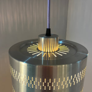 Hängelampe silber Aluminium aus Dänemark