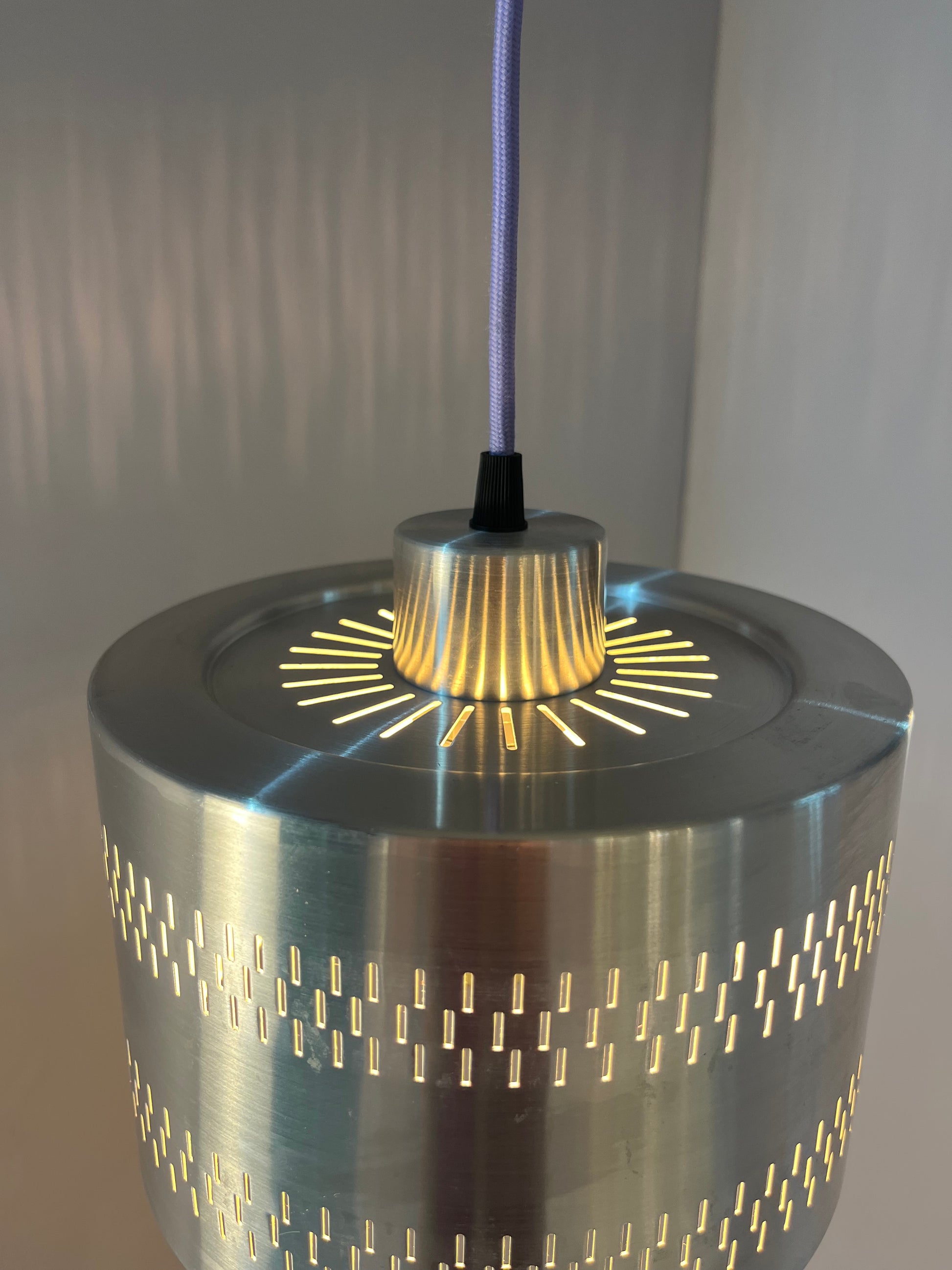 Hängelampe silber Aluminium aus Dänemark
