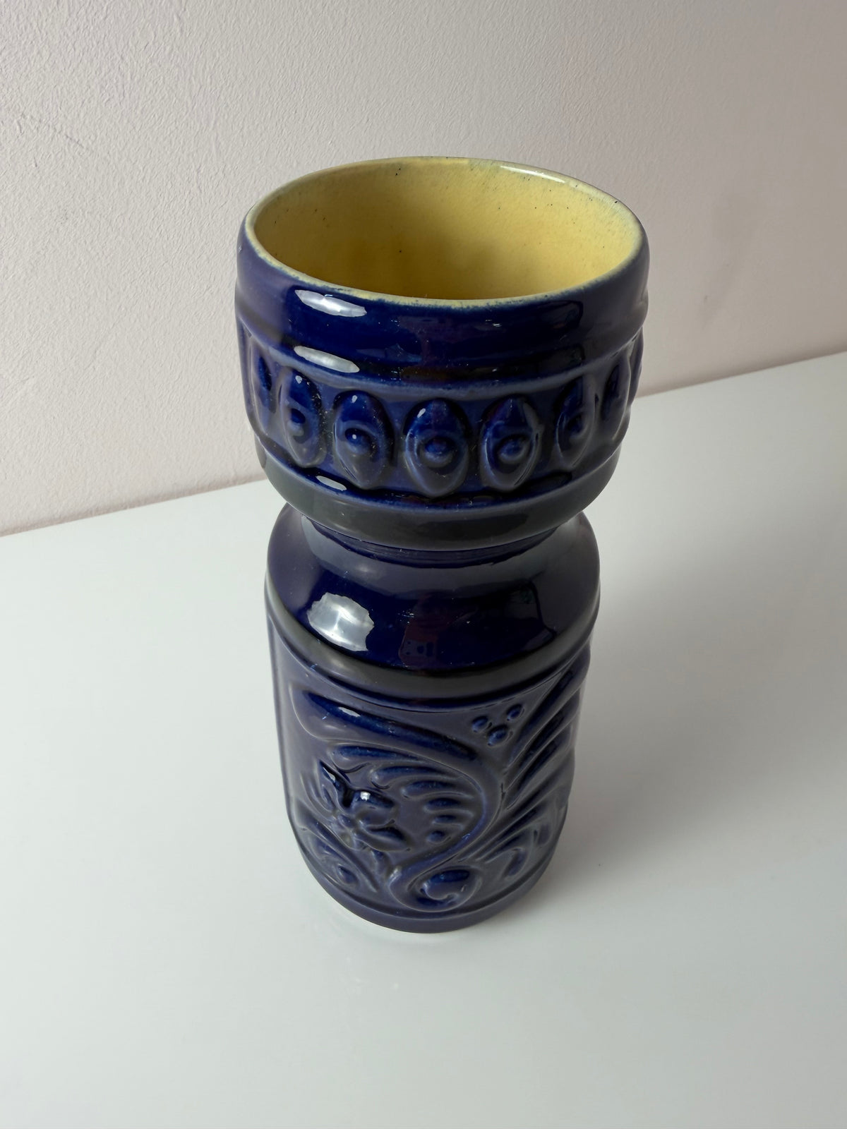 Vase 122-24 blau von VEB Gräfenroda