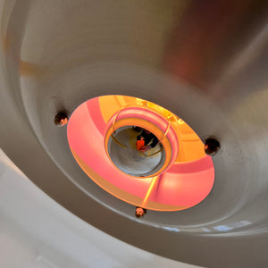 Lamellenlampe lila silber aus Dänemark