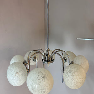 Kronleuchter mit 8 Kugeln von Richard Essig für Hustadt