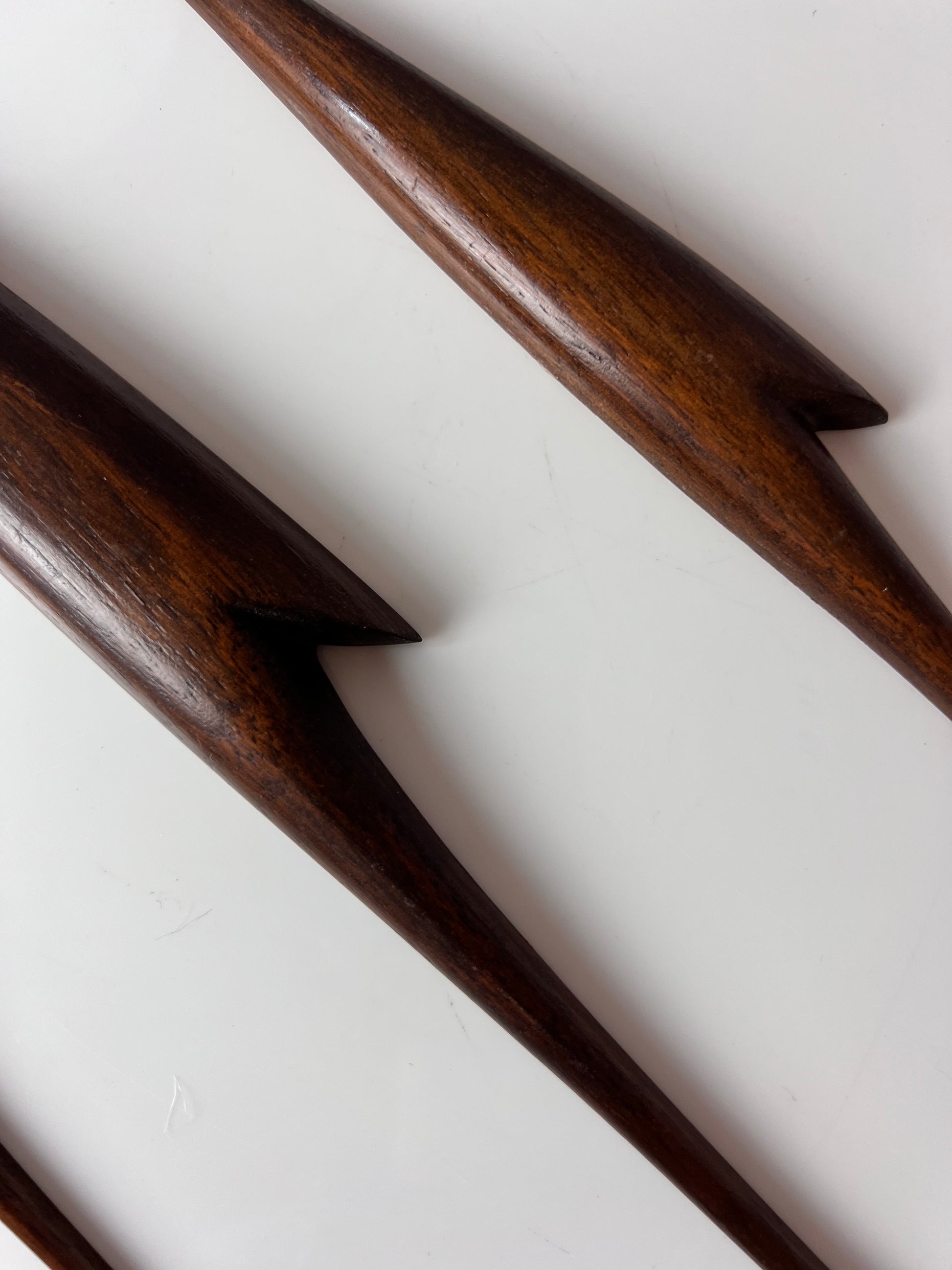 Set: Kranich Trio Teak Wandschmuck