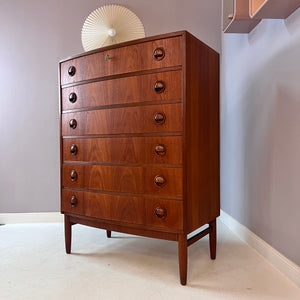 Kommode mit gerundeter Front Teak aus Dänemark