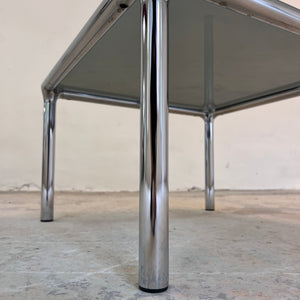 Couchtisch Chrom Rauchglas ETIENNE FERMIGIER