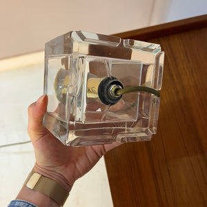 Tischlampe Ice Cube Glas von Nachtmann