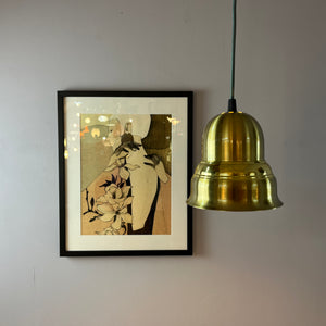 Hängelampe Messing aus Dänemark