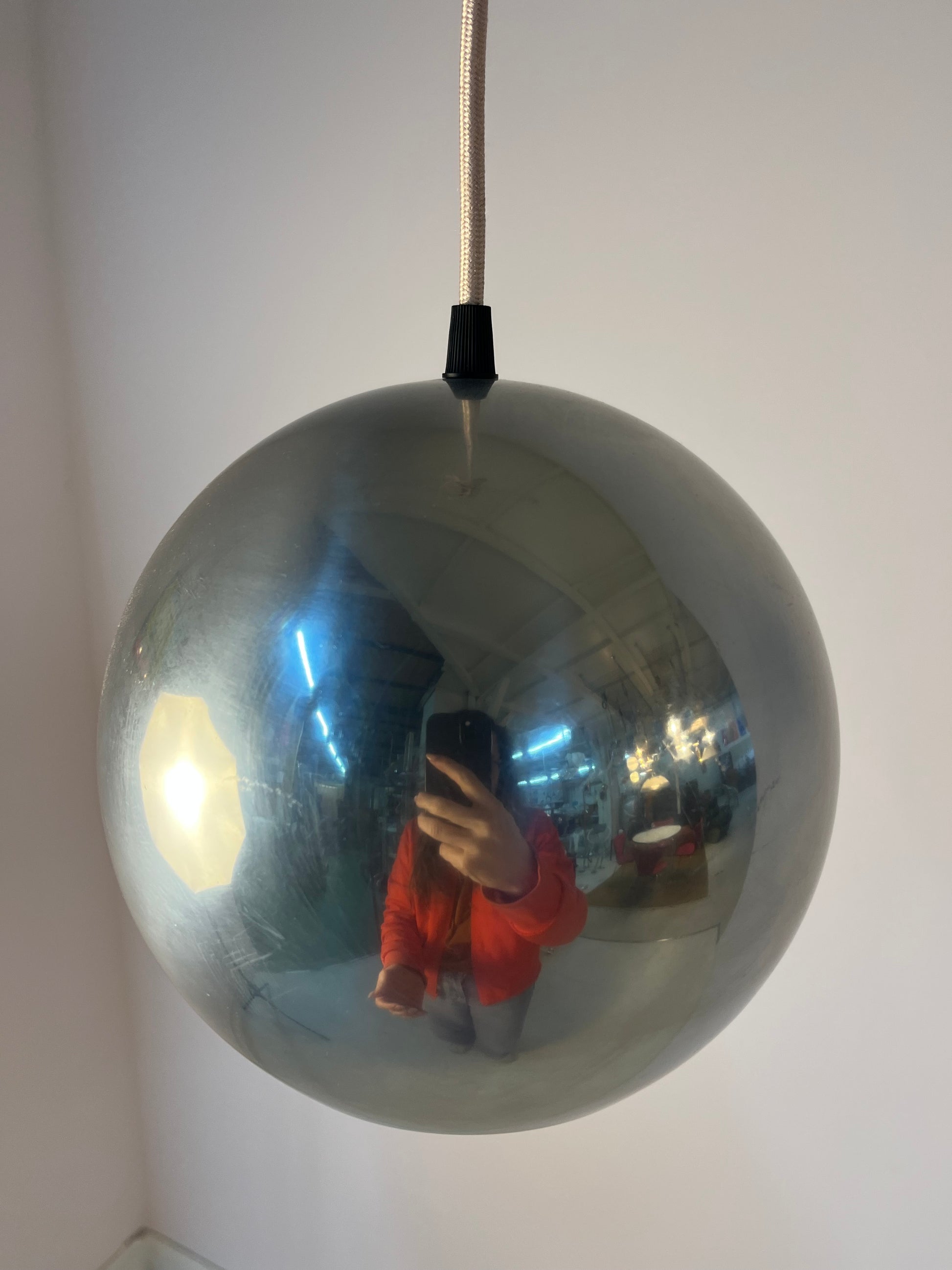 Kugellampe Topan Chrom von Verner Panton
