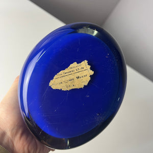 Vase Shark Fin blau Glas von HSG Tarnowiec