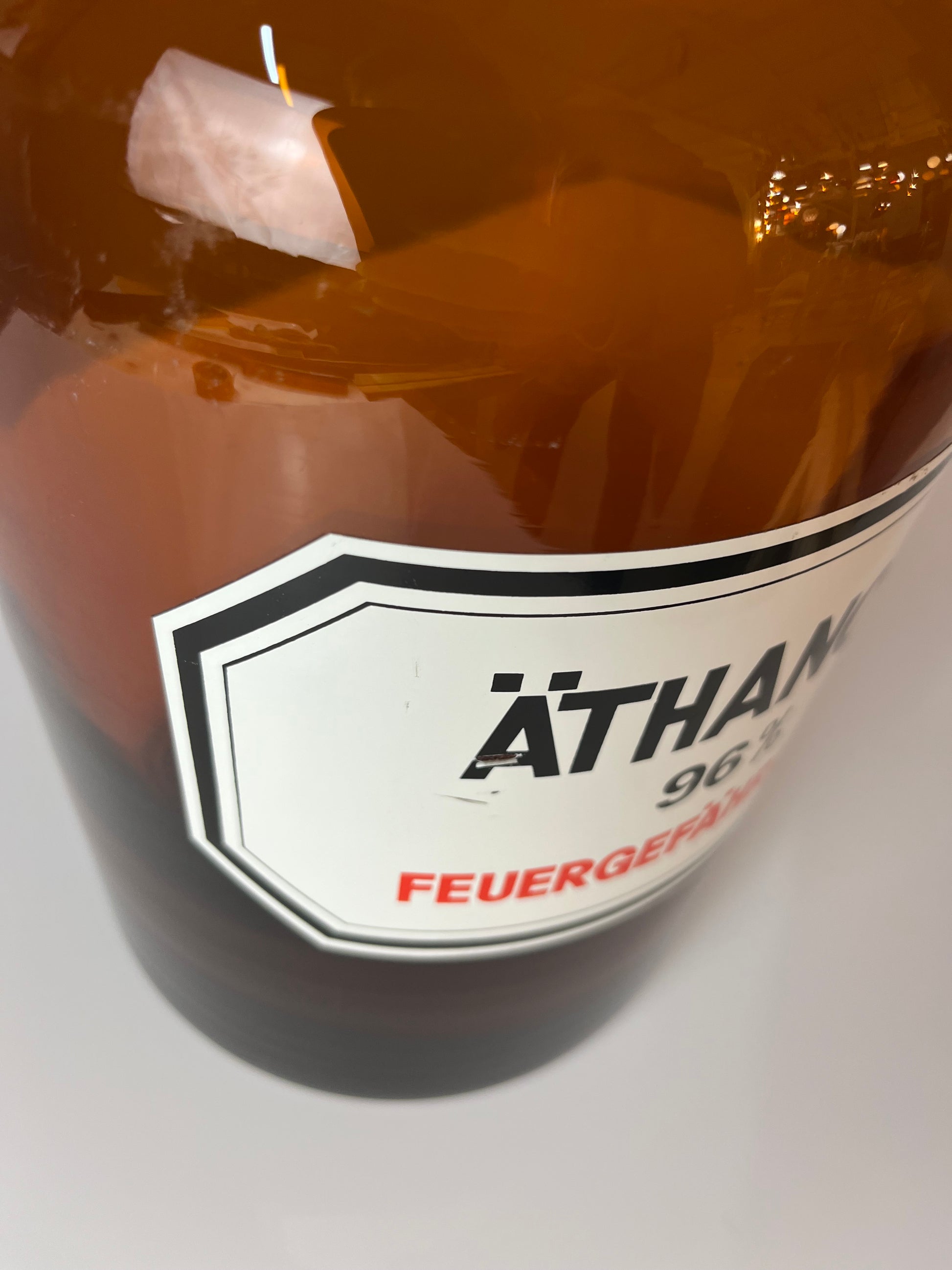 Apothekerglas Äthanol braun