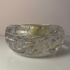Schale Glas mit Einschlüssen aus Dänemark