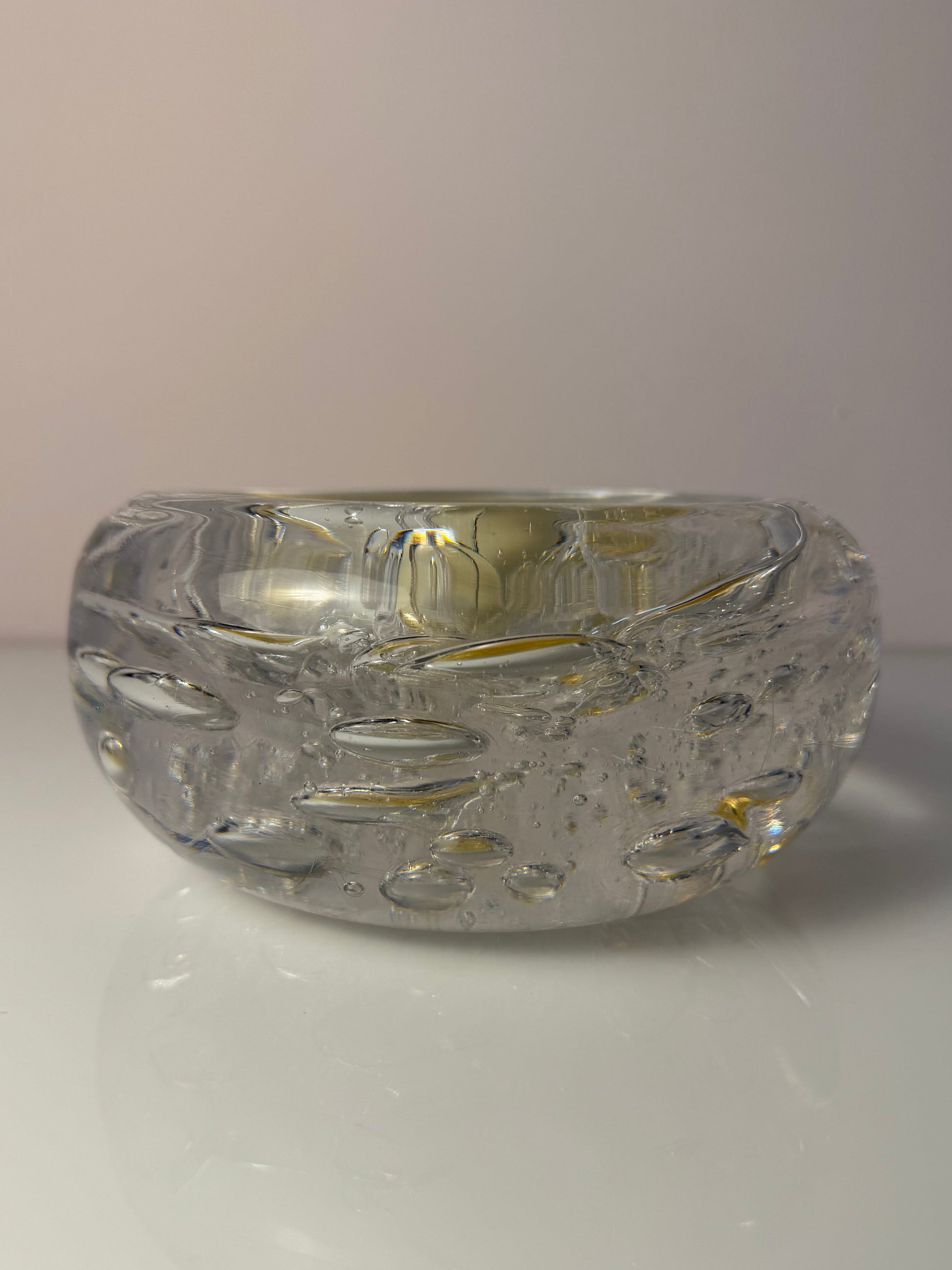 Schale Glas mit Einschlüssen aus Dänemark