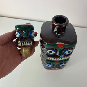 Set: Tiki Schnapsdekanter & 6 Becher