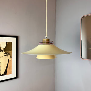 Lamellenlampe neu lackiert creme rosa braun