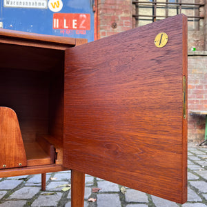 Freistehender Schreibtisch Teak von Wilhelm Renz