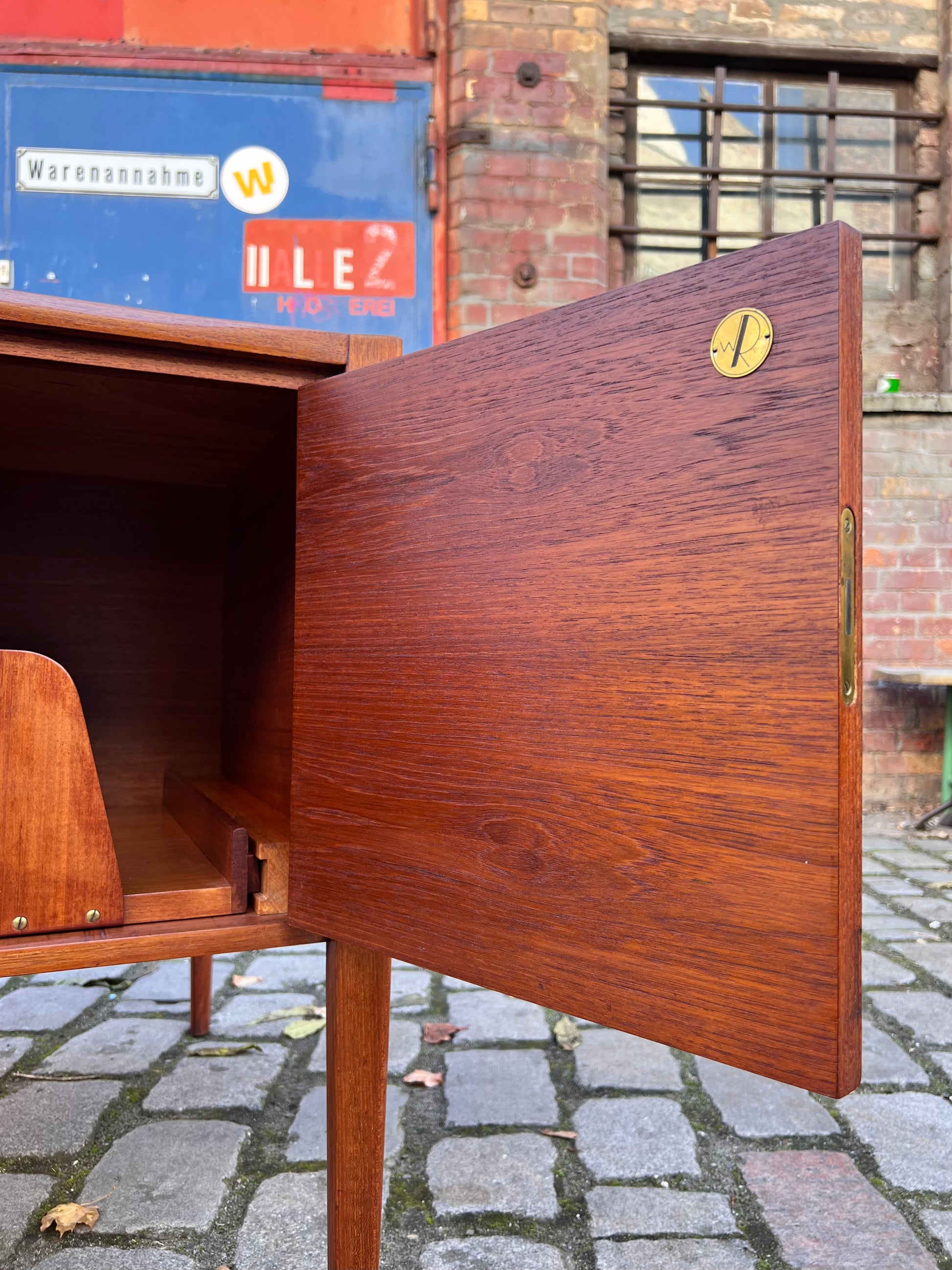 Freistehender Schreibtisch Teak von Wilhelm Renz