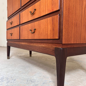 Büroschrank Teak mit Schloss aus Dänemark