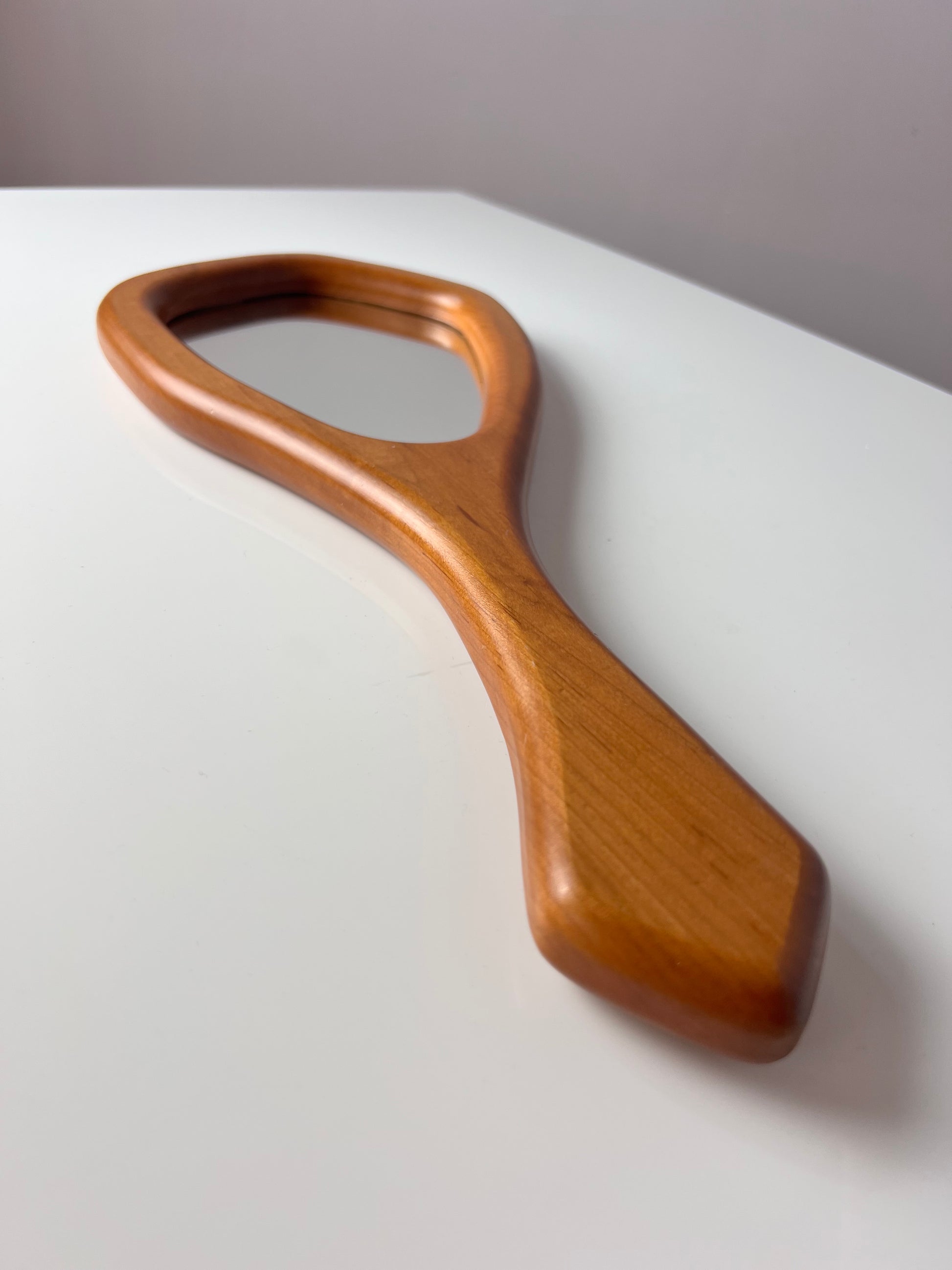 Handspiegel Buche 70er