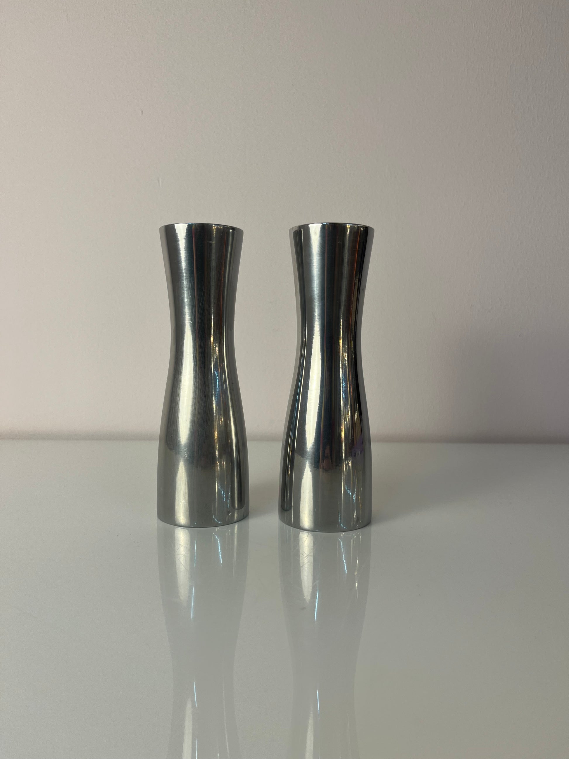 Set: 2x Kerzenständer GÖTA Aluminium von Erika Pekkari für IKEA