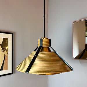 Hängelampe Rattan Kupfer von Doria Leuchten