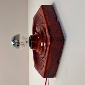 Wandlampe rot Keramik von Hustadt Leuchten