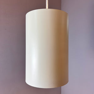 Zylinderlampe weiß neu lackiert von Fog & Mørup