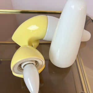 Set: 2x Wandlampe Modell 6035 gelb von Sigvard Bernadotte für Ifö