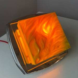 Wandlampe gelb Chrom von Uwe Mersch