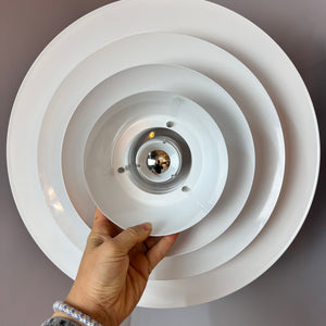 Lamellenlampe weiß Hochglanz