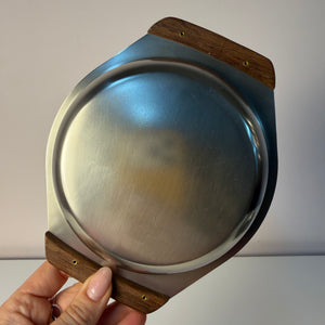 Set: 2 Schüsseln Edelstahl mit Teak Griffen