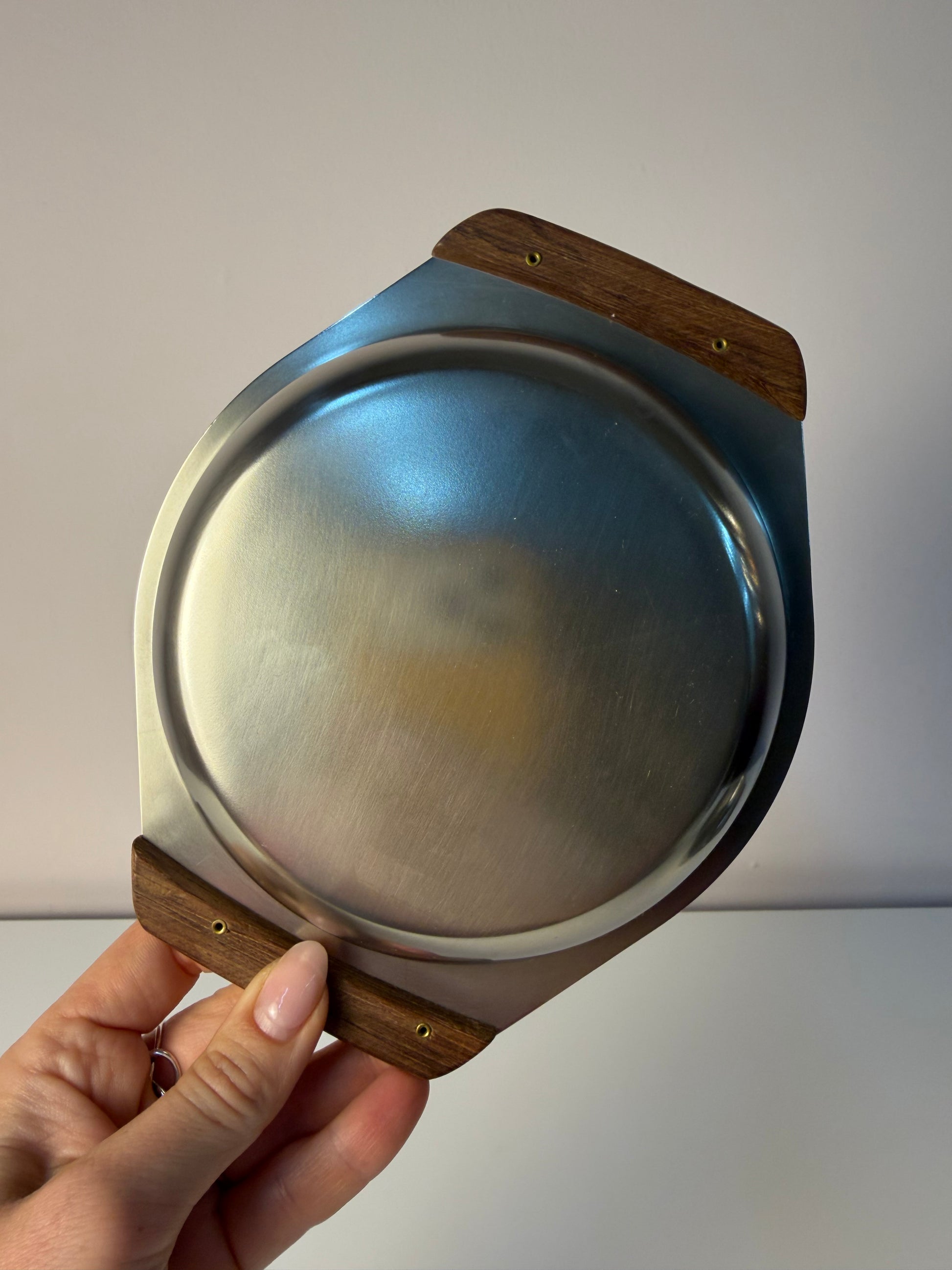 Set: 2 Schüsseln Edelstahl mit Teak Griffen
