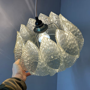 Hängelampe Lucite Eisglas von Marbach Leuchten