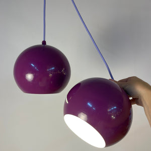 Kugellampe lila aus Dänemark