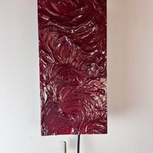 Wandlampe rot von Uwe Mersch 70er