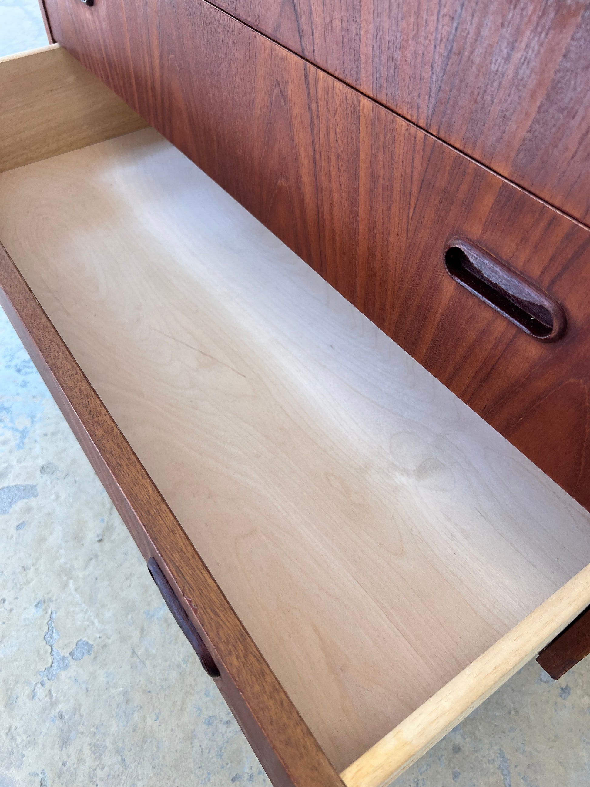Sekretär Teak mit Spiegel aus Dänemark