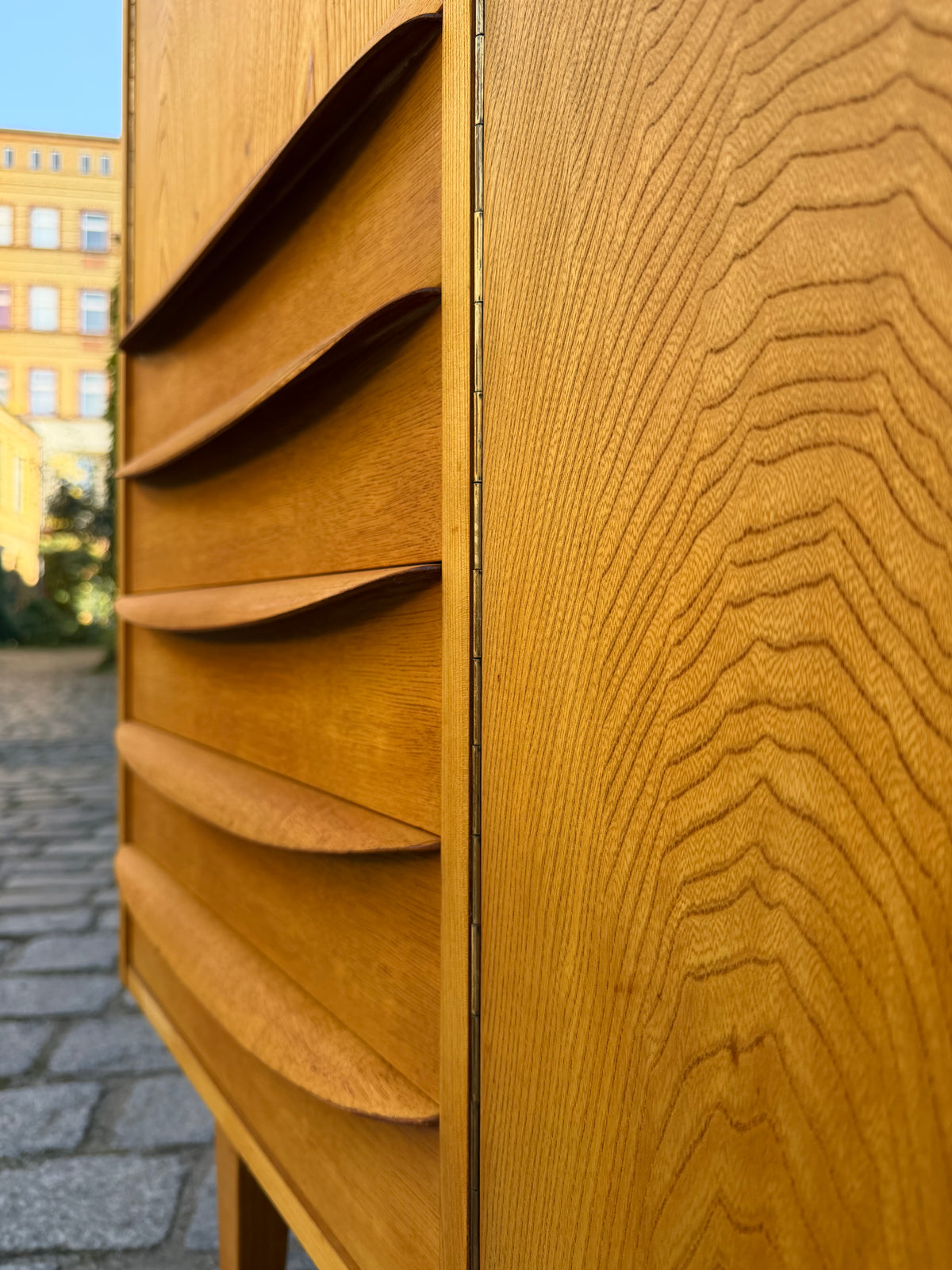 Highboard Typ 602/G Esche von Franz Ehrlich für Hellerau