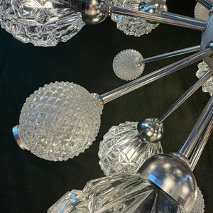 Sputnik Kronleuchter von Elektrofém ISZ