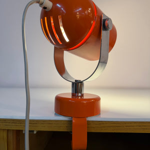 Klemmlampe / Wandlampe Combi Lux orange Chrom von Stanislav Indra für Lidokov Boskovice