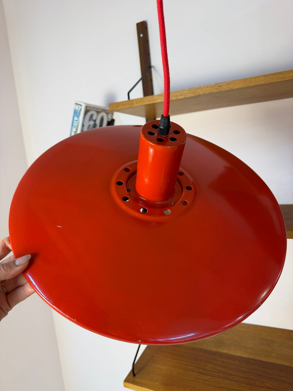 Lamellenlampe rot aus Dänemark
