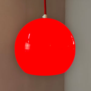 Kugellampe Kunststoff rot