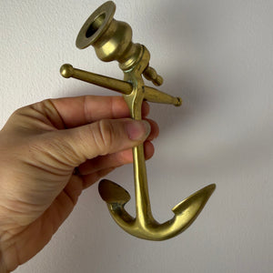 Kerzenständer Anker Messing aus Dänemark