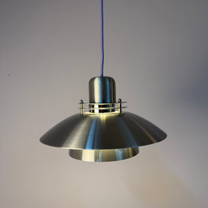 Lamellenlampe silber aus Dänemark