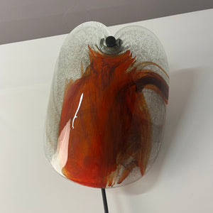 Wandlampe rotbraun Glas von Per Lütken für Holmegaard