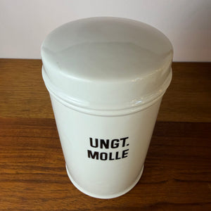Apothekerdose Ungt. Molle weiß Porzellan - 1000 ml