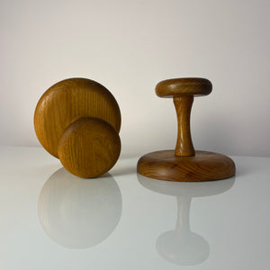 Set: 2x Wandhaken Eiche
