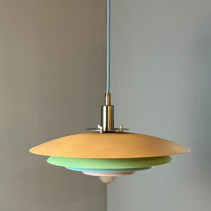 Lamellenlampe neu lackiert Peach Pastell