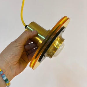 Lamellenlampe Messing Kunststoff Dänemark