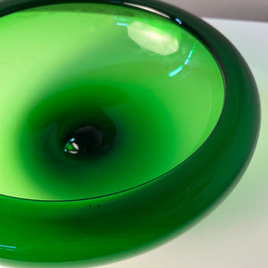 Schale 17792 grün Glas von Per Lütken für Holmegaard