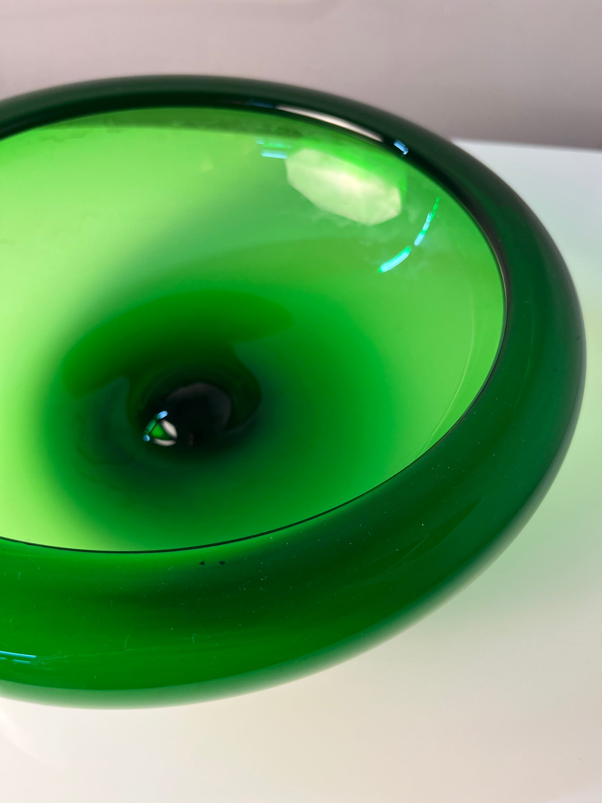 Schale 17792 grün Glas von Per Lütken für Holmegaard