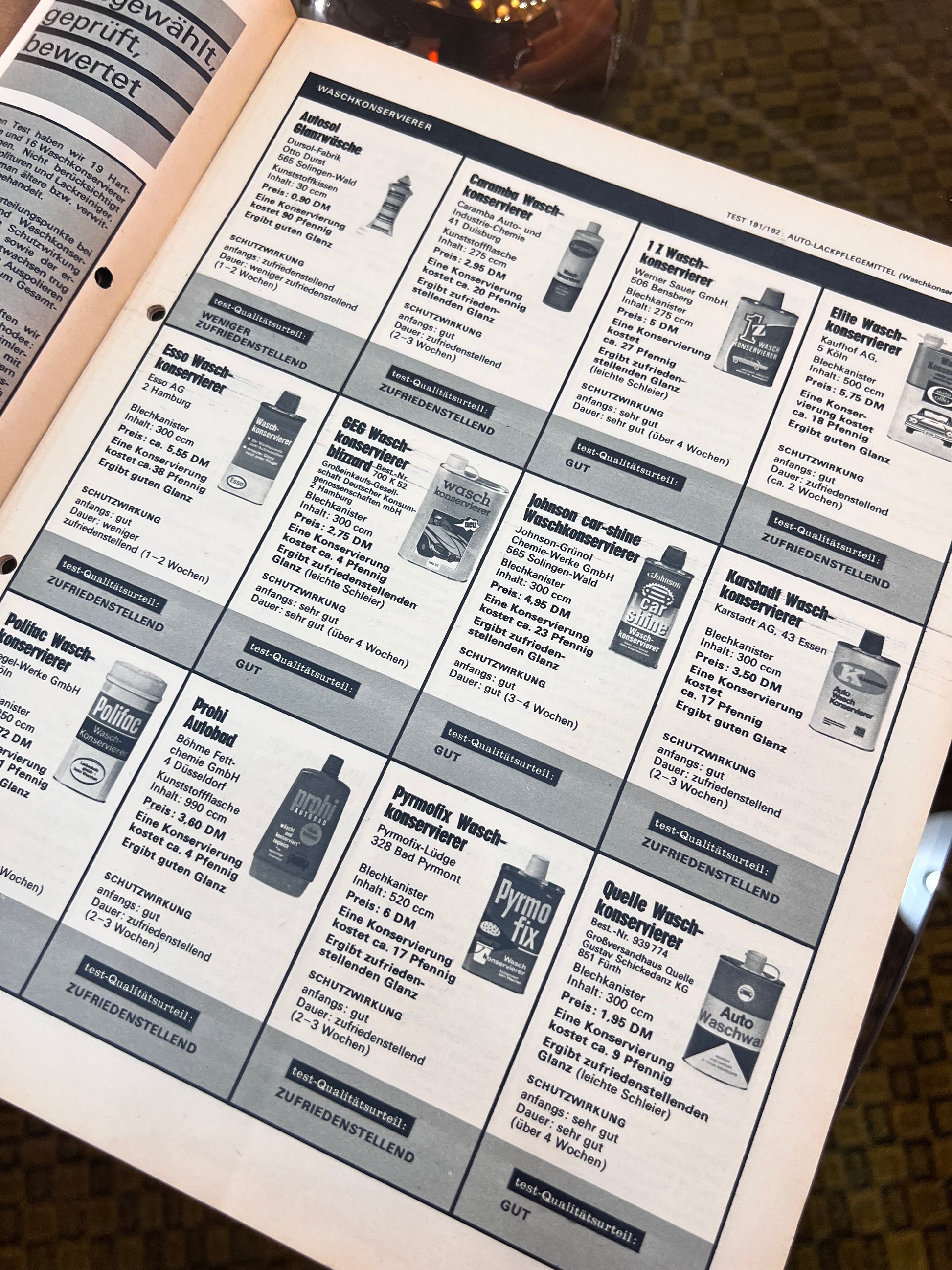 Stiftung Warentest Zeitschrift April 1970