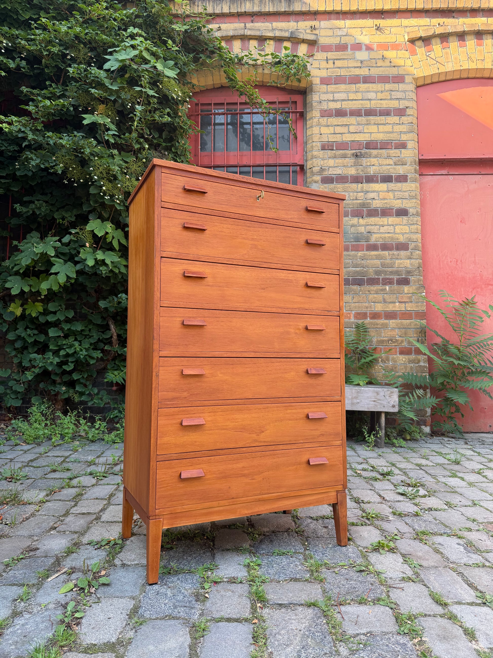 Tallboy Kommode Teak aus Dänemark